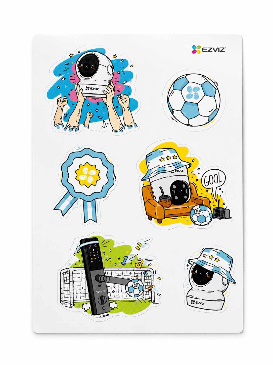 Stickers EZVIZ de regalo