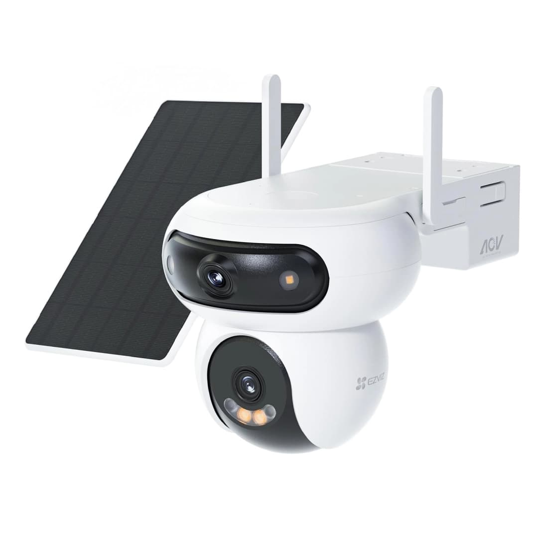 HB90 Ezviz - Cámara de seguridad Doble lente con Paneo solar